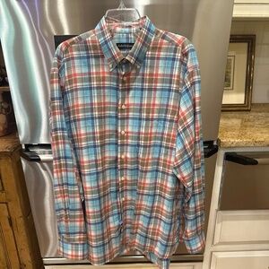 Bullock &Jones Men's Plaid Cotton Button Down Shirt